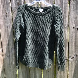 Oversized green sweater